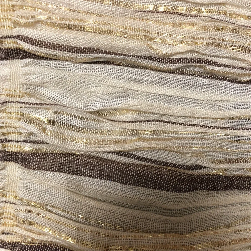 NOT FOR SALE Gold Striped Shawl